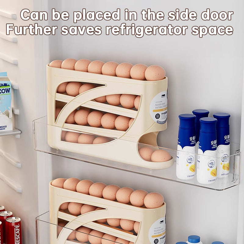 Slide-Roll Egg Box (Fridge Side Door Special Fresh-Keeping)