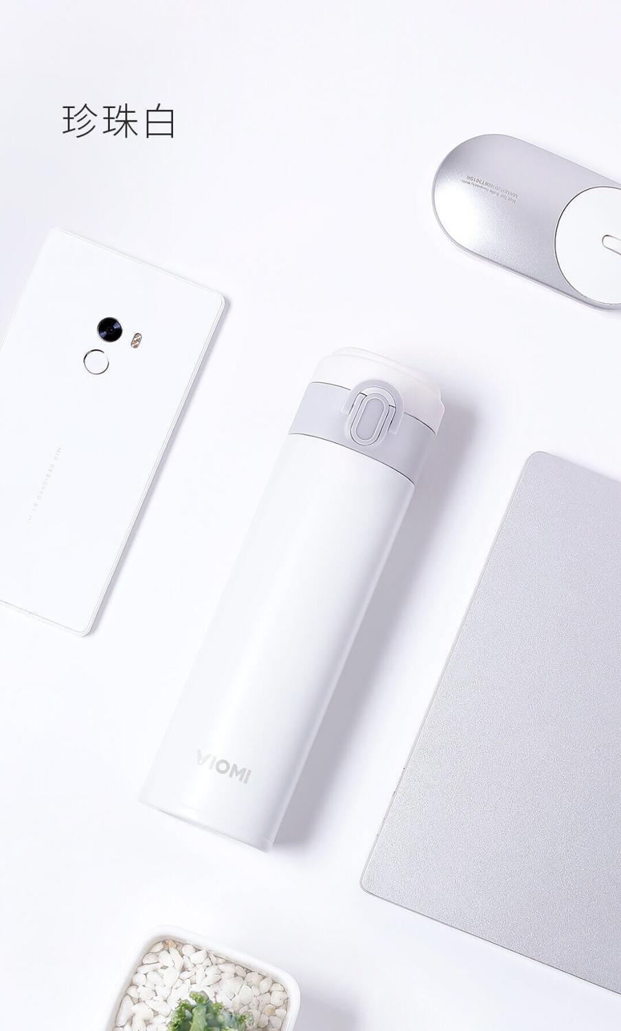 Xiaomi Mijia VIOMI Thermos Stainless Steel cup Flask Water Bottle Cup 24 Hours Thermos 300ML Single Hand ON/Close