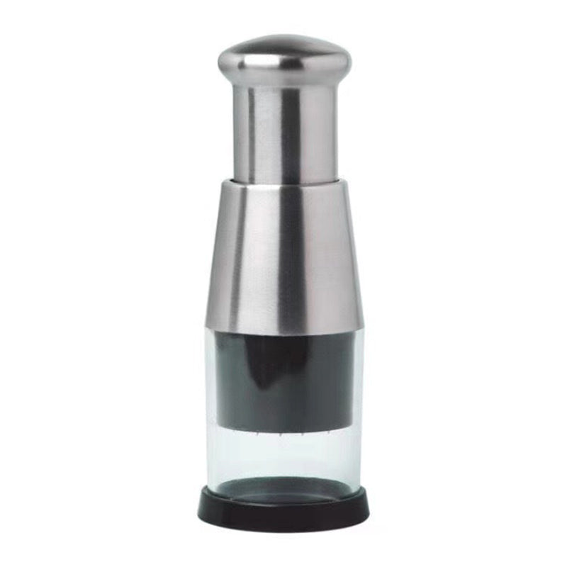 Stainless Steel Manual Kitchen Chopper (for garlic, ginger, herbs, nuts)