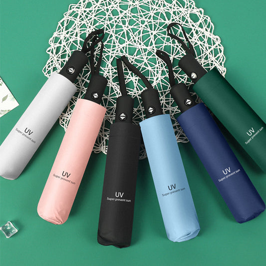 Uv Vinyl Sun Protection Parasol, Rain or Shine Umbrella