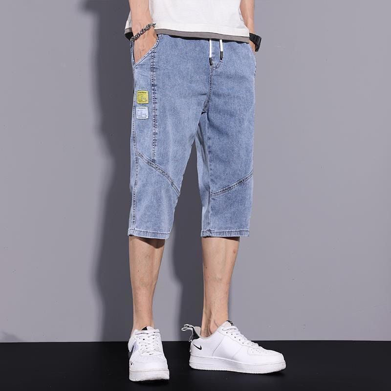 Men's seven-inch pants - trendy denim shorts