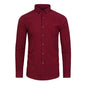 Full Elastic Force Non-ironing Men's Long-sleeved Shirt