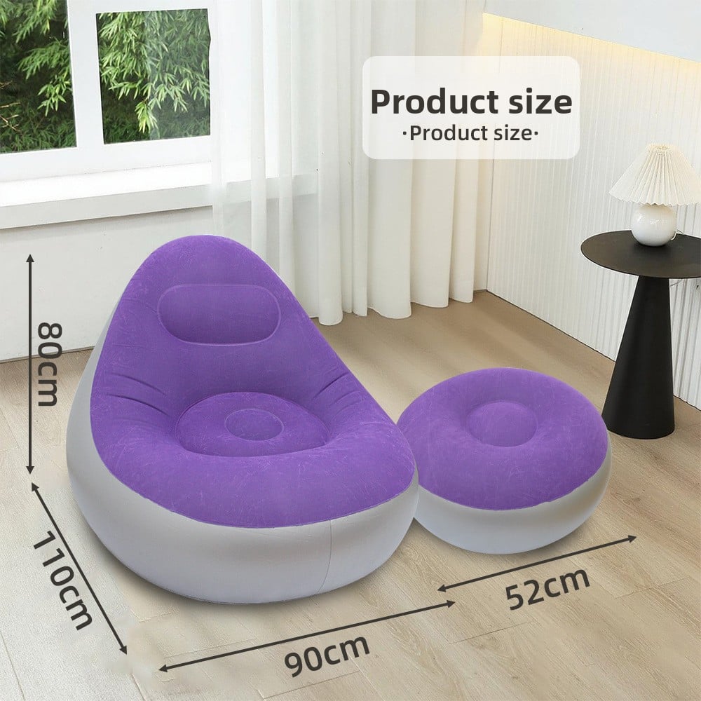 Portable Inflatable Sofa for Camping, Beach, and Indoor Use