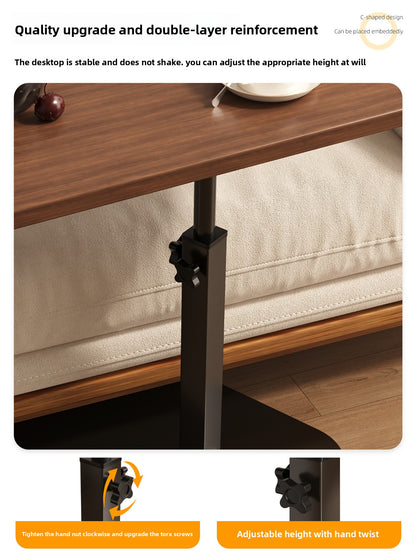 Small table, height-adjustable coffee table and storage rack