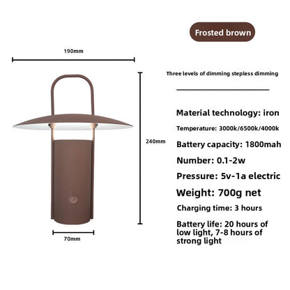 Outdoor camping charging desk lamp