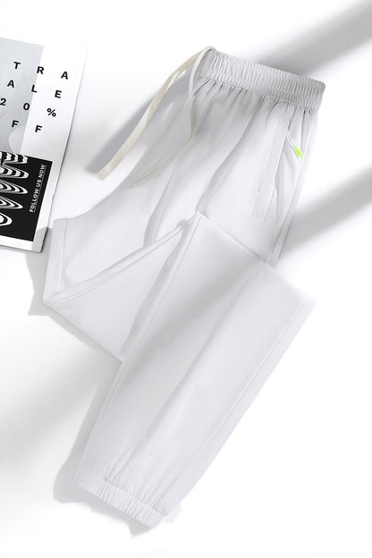 Men's And Women's Straight Ice Silk Sports Pants