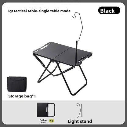 Outdoor camping, picnic, barbecue grill