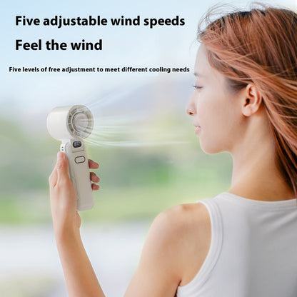 Semiconductor Ice Cooling Handheld Fan Foldable