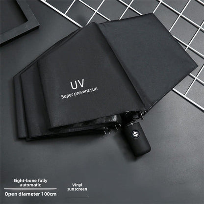 Uv Vinyl Sun Protection Parasol, Rain or Shine Umbrella