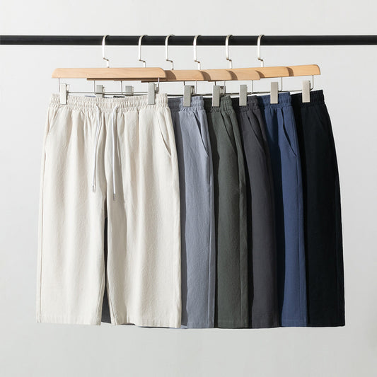 Summer Thin Linen Pants Men's Cotton And Linen Casual Pants Korean Fashion
