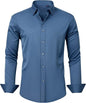 Full Elastic Force Non-ironing Men's Long-sleeved Shirt
