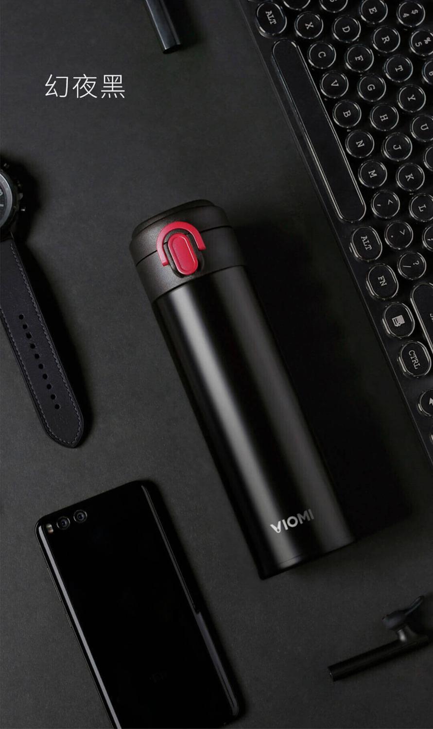 Xiaomi Mijia VIOMI Thermos Stainless Steel cup Flask Water Bottle Cup 24 Hours Thermos 300ML Single Hand ON/Close