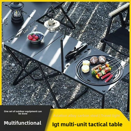 Outdoor camping, picnic, barbecue grill