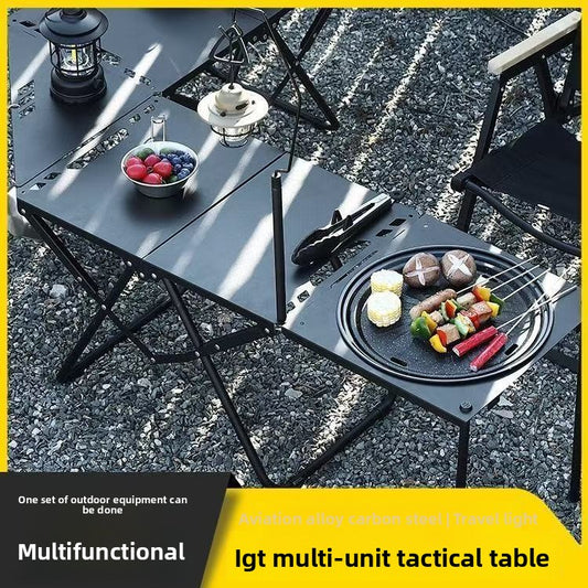 Outdoor camping, picnic, barbecue grill