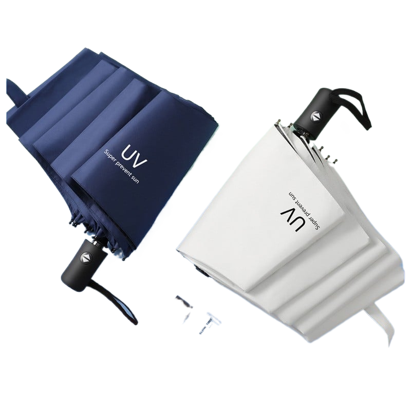 Uv Vinyl Sun Protection Parasol, Rain or Shine Umbrella