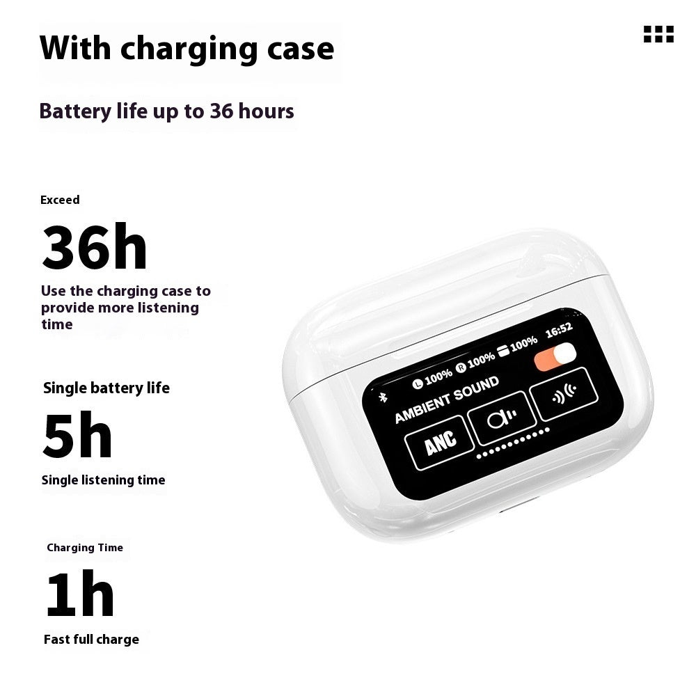 Bluetooth Headset Smart Color Screen Multi-function Long Battery Life