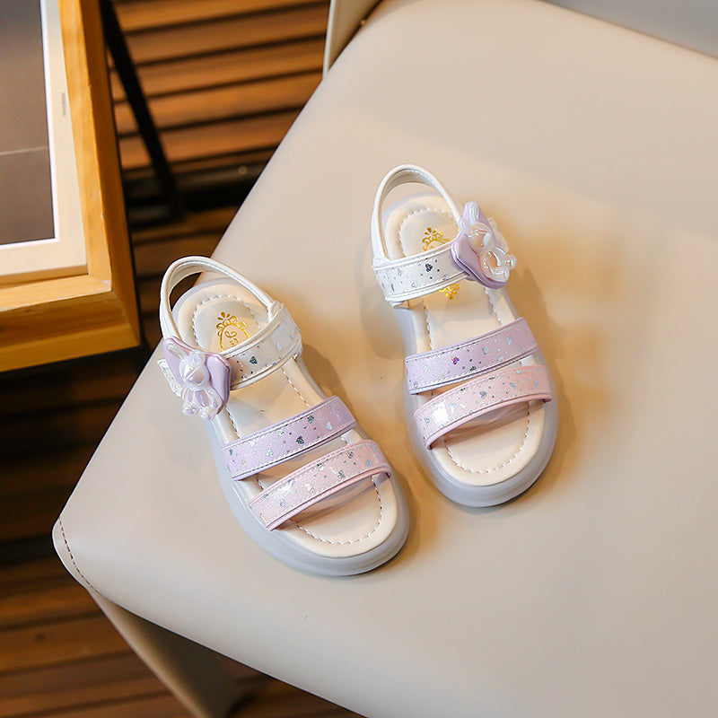 Summer Girls Casual Soft Bottom Breathable Fashion Beach Princess Shoes