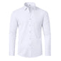 Full Elastic Force Non-ironing Men's Long-sleeved Shirt