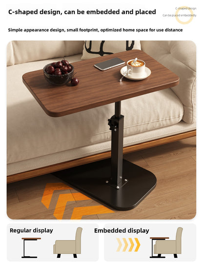 Small table, height-adjustable coffee table and storage rack