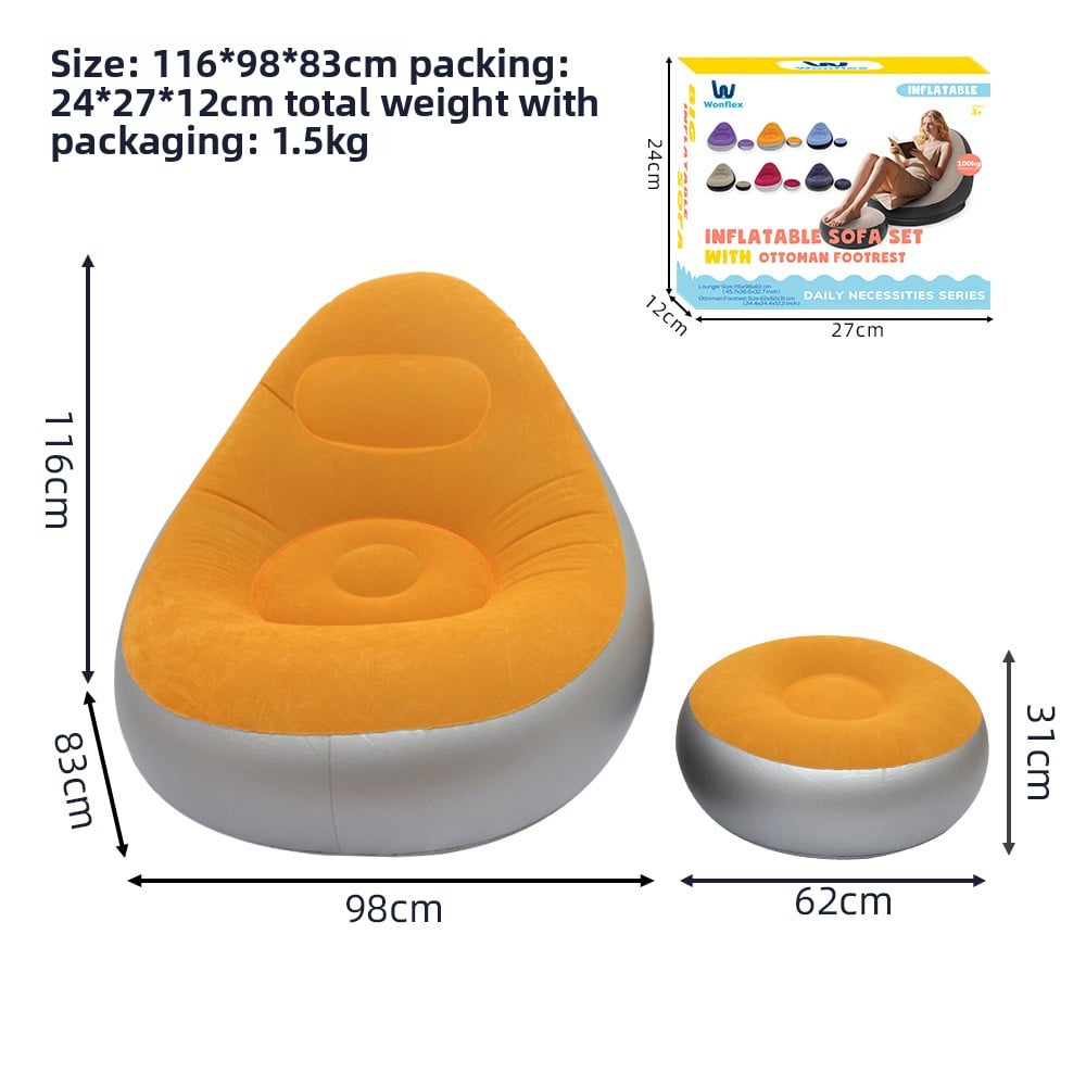 Portable Inflatable Sofa for Camping, Beach, and Indoor Use