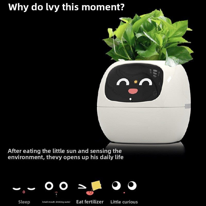 Intelligent lazy person automatic water-absorbing flowerpot