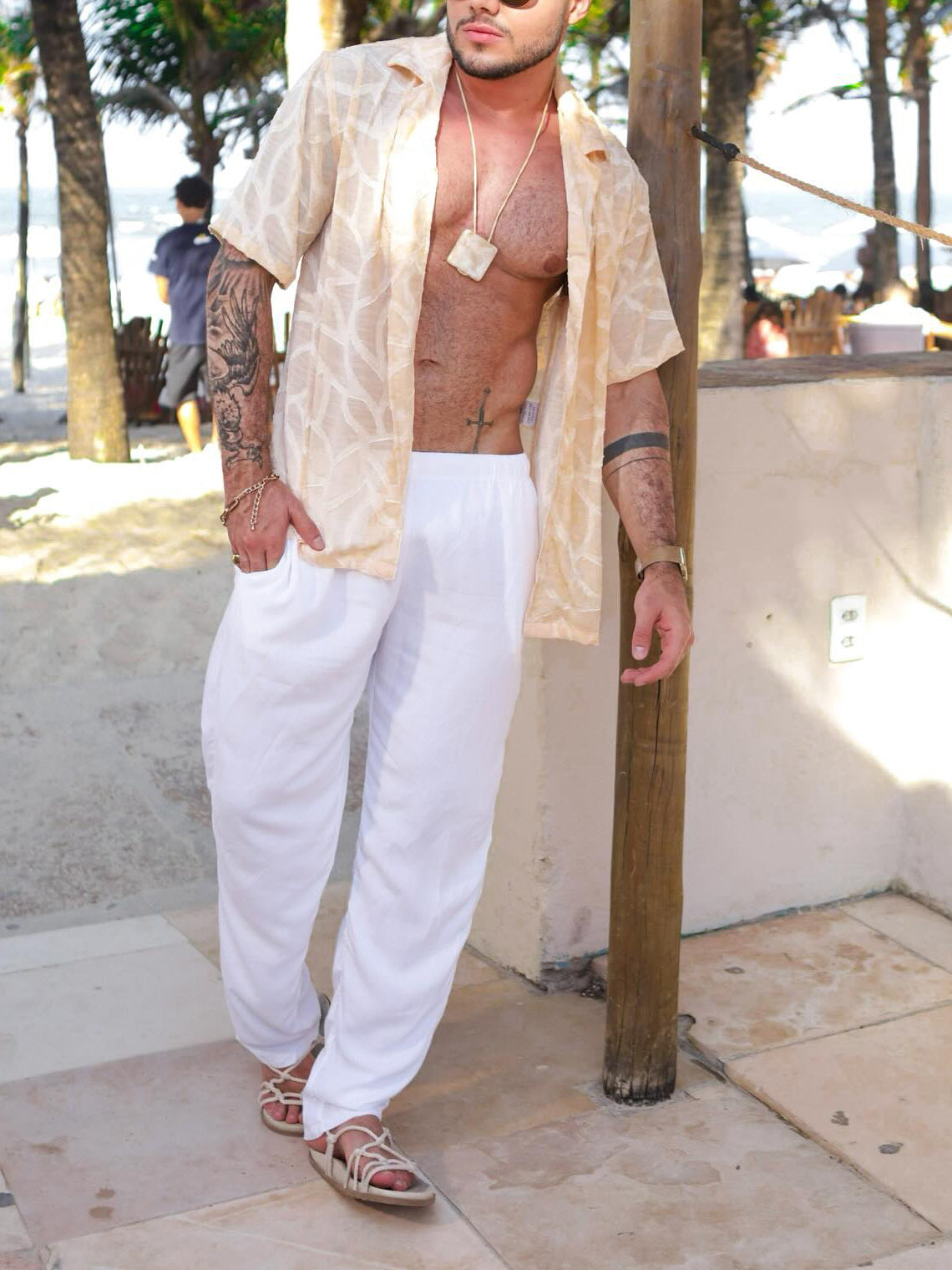 Resort Jacquard Short Sleeve Shirt